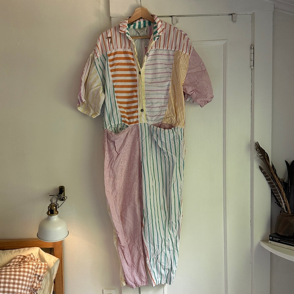 Vintage Stripe Jumpsuit